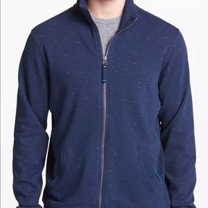 Robert Graham Mens Zip Up Sweatshirt Sz Large Navy